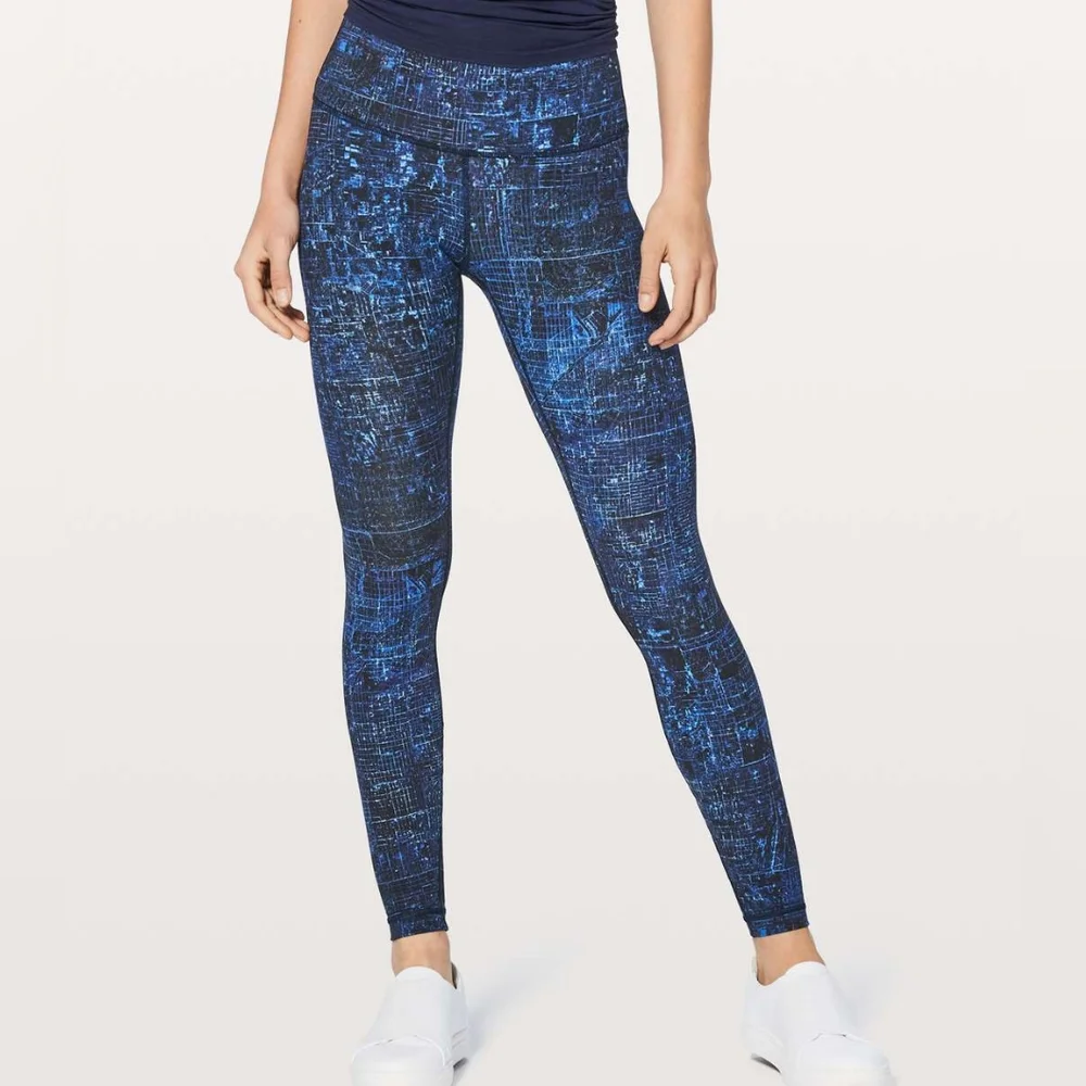 🆕️ Lululemon Wunder Under Hi-Rise Tight Leggings in City Lights Multi Black - Picture 3 of 10